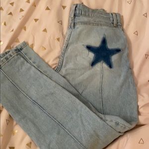 Revice cropped star jeans